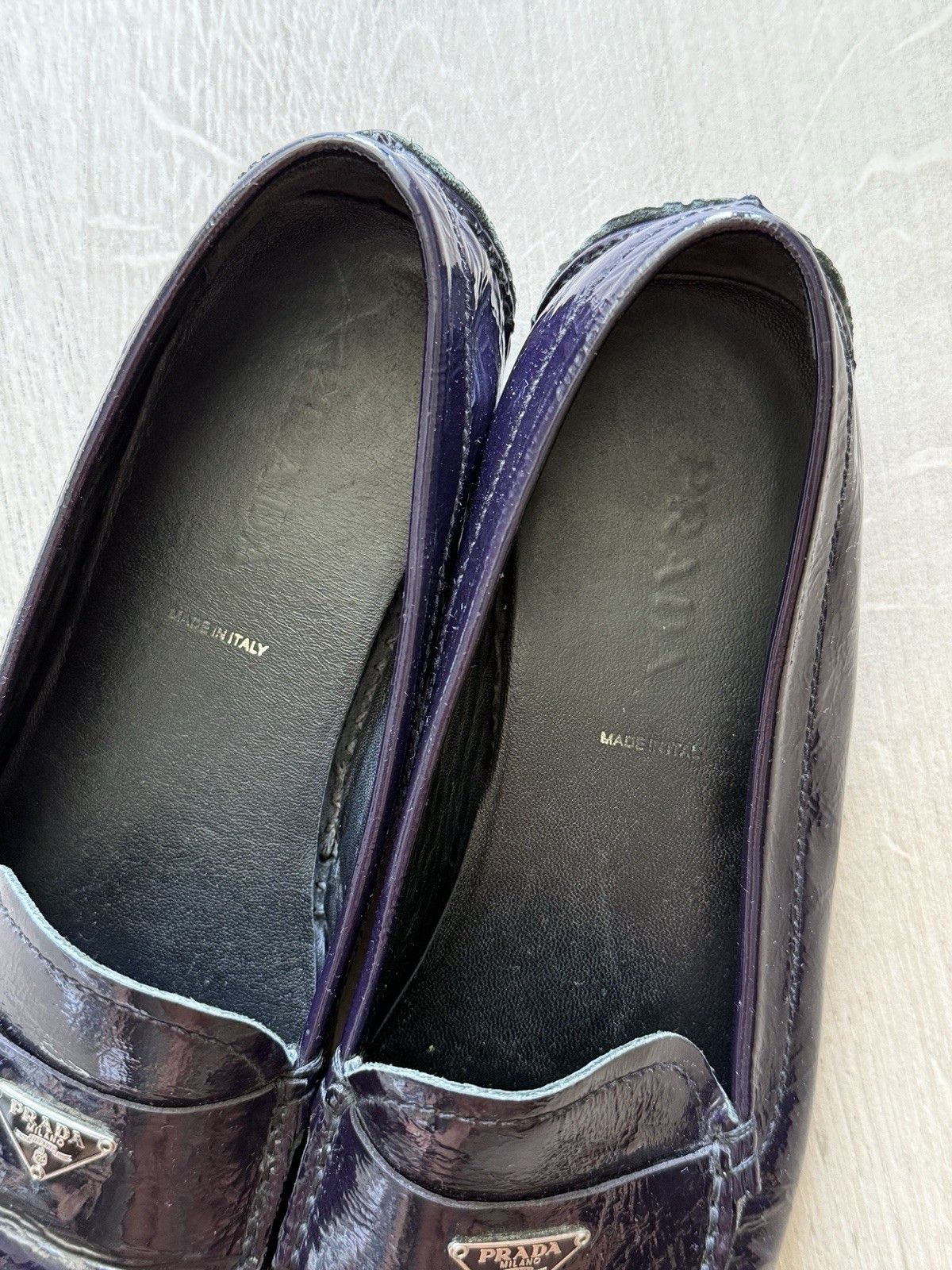 Prada Prada Vintage Purple Patent leather Flats Loafers Size US 10 / IT 40 - 8 Thumbnail