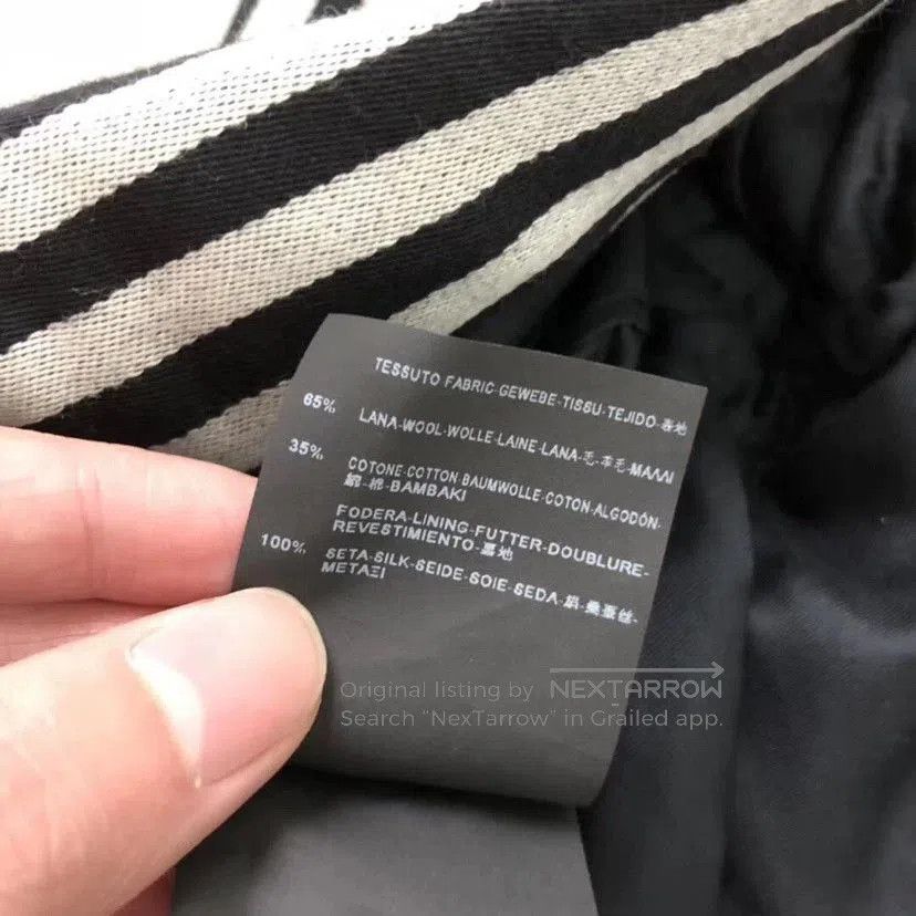 Saint Laurent Paris Saint Laurent Black White Striped Wool Blazer. Size XS / US 0-2 / IT 36-38 - 7 Thumbnail