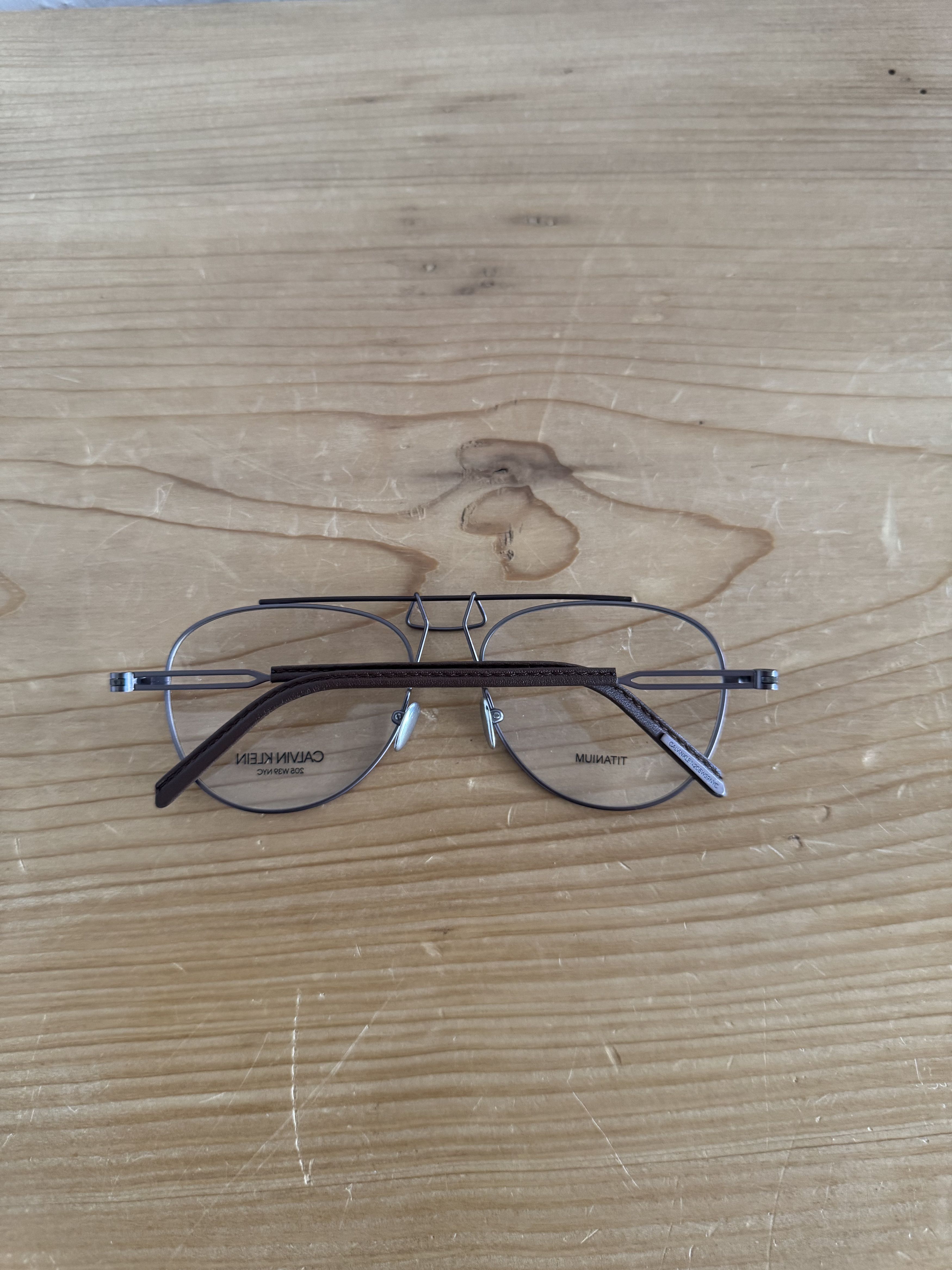 Calvin Klein 205W39NYC CKNYC1811 Geometric Titanium Optical Frame Size ONE SIZE - 12 Thumbnail