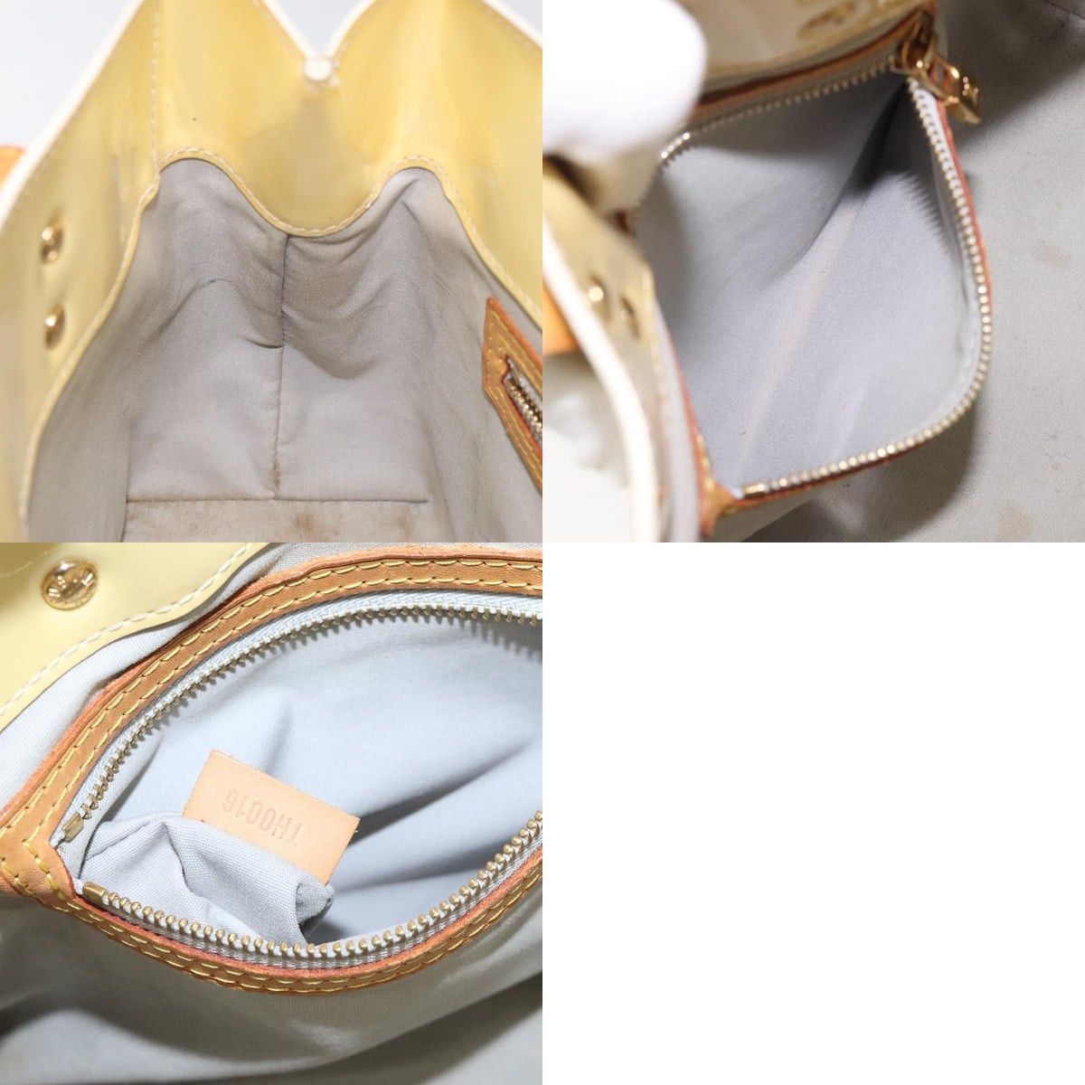 Louis Vuitton LOUIS VUITTON Monogram Vernis Reade PM Hand Bag Perle M91336 Size ONE SIZE - 12 Thumbnail