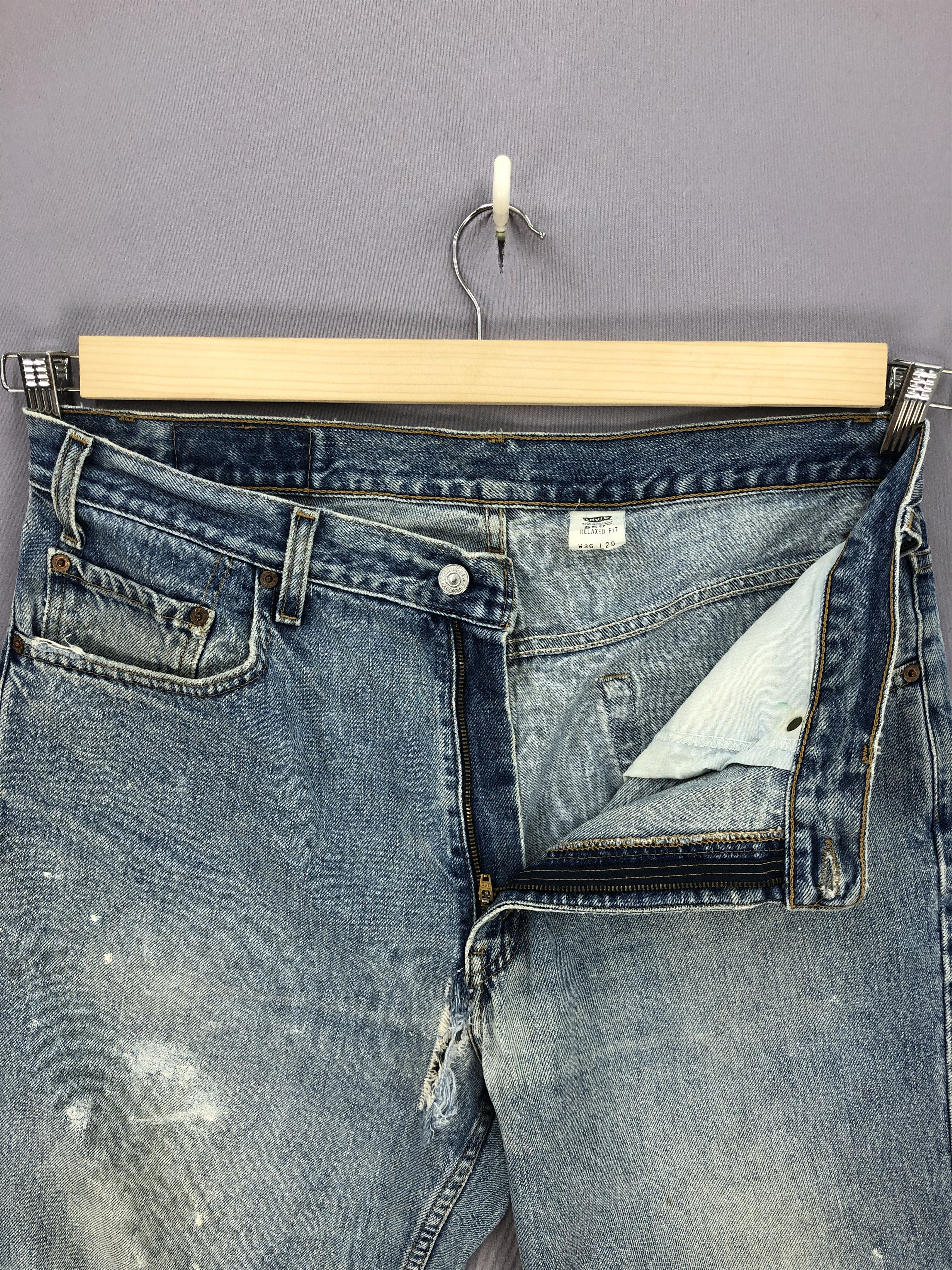 Levi's Vintage Levis Faded Distressed Jeans Levis 550 Painter Denim Size US 36 / EU 52 - 5 Thumbnail