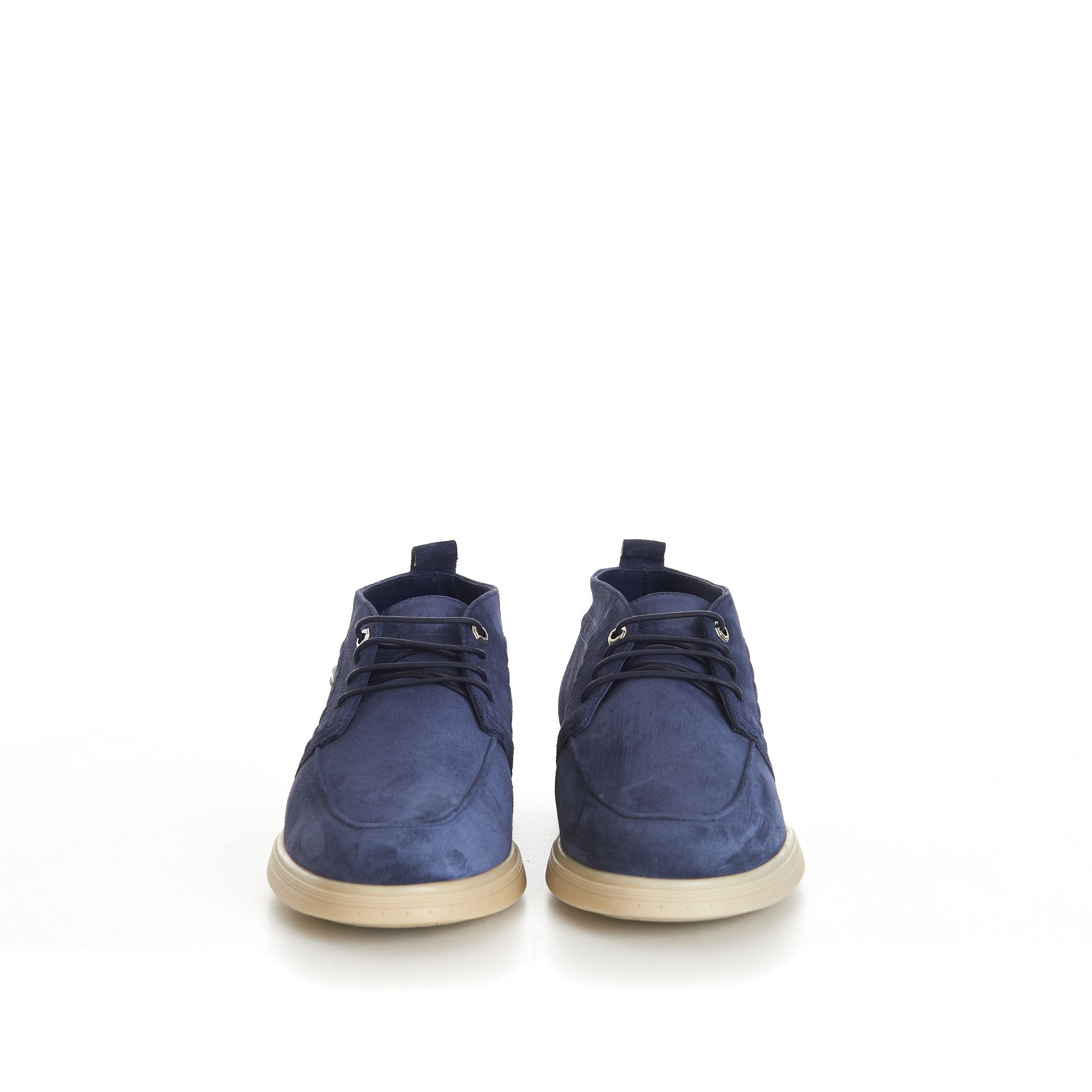 Stefano Ricci Blue Suede Lace Up Chukka Boots With Rubber Soles Size US 7.5 / EU 40-41 - 2 Thumbnail