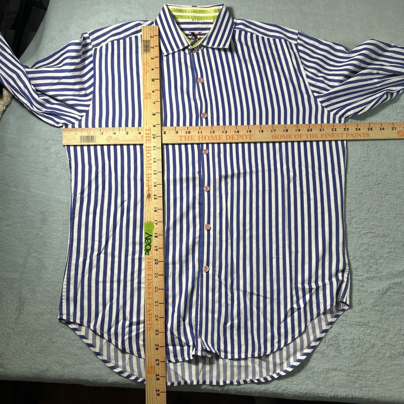 Robert Graham Robert Graham Oxford Button Up Shirt Men Medium Basketweave Size US M / EU 48-50 / 2 - 11 Thumbnail