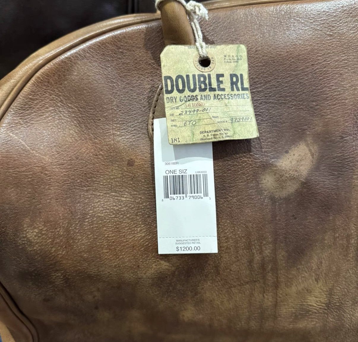 Ralph Lauren Ralph Lauren Double RL RRL Travel Bag K22 Size ONE SIZE - 4 Thumbnail