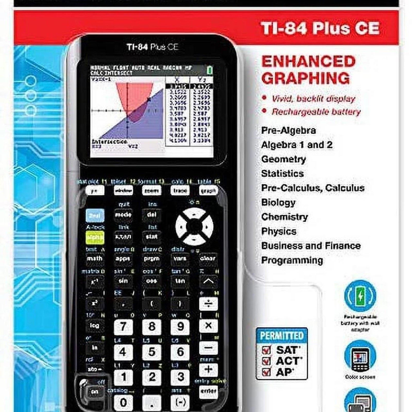 Other TI-84 Plus CE Graphing Calculator - Black Size ONE SIZE - 1 Thumbnail