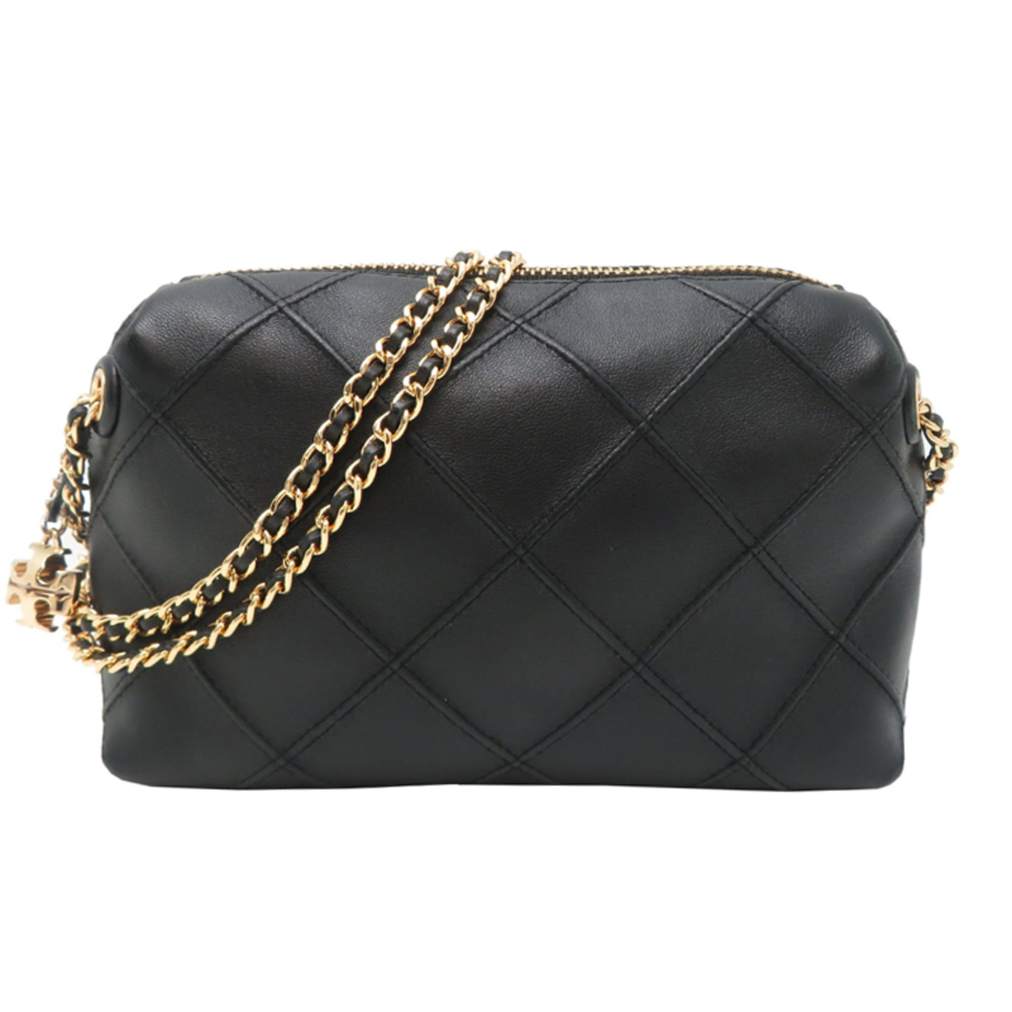 Tory Burch Tory Burch Fleming Crossbody Bag, Women's Shoulder Leather, Black Size ONE SIZE - 1 Thumbnail