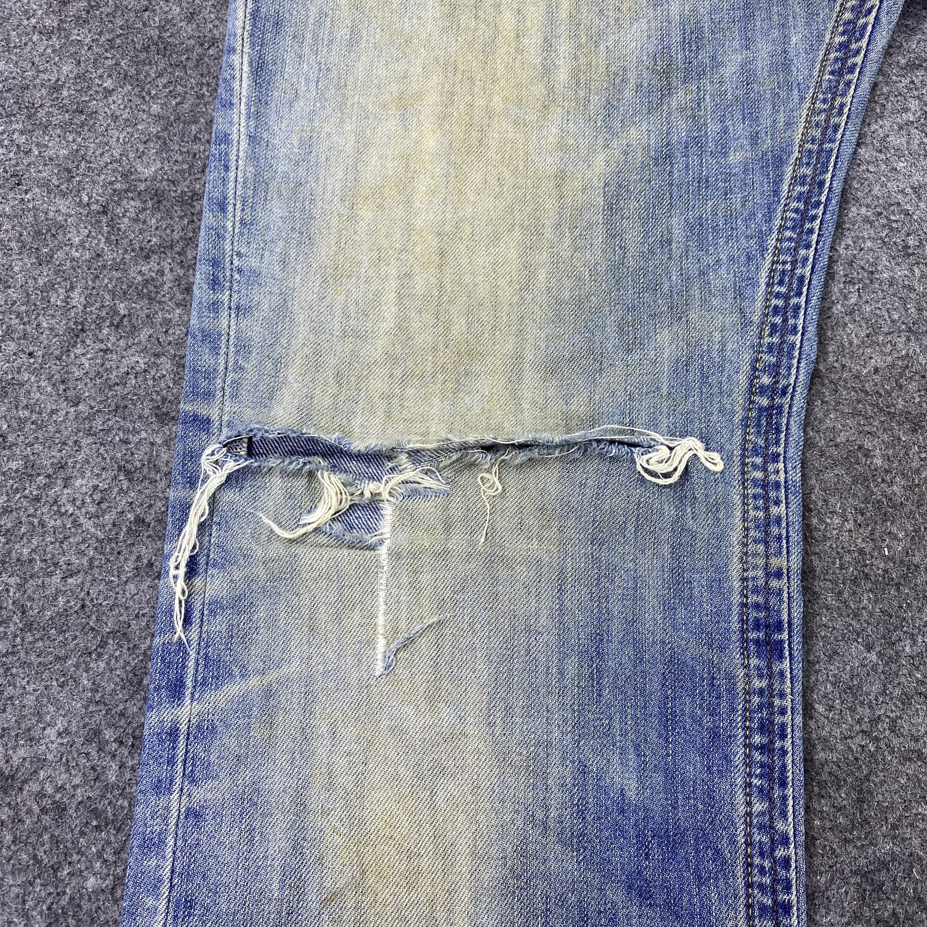 Diesel Diesel Distressed Blue Wash Jeans-J1173 Size US 35 - 7 Thumbnail