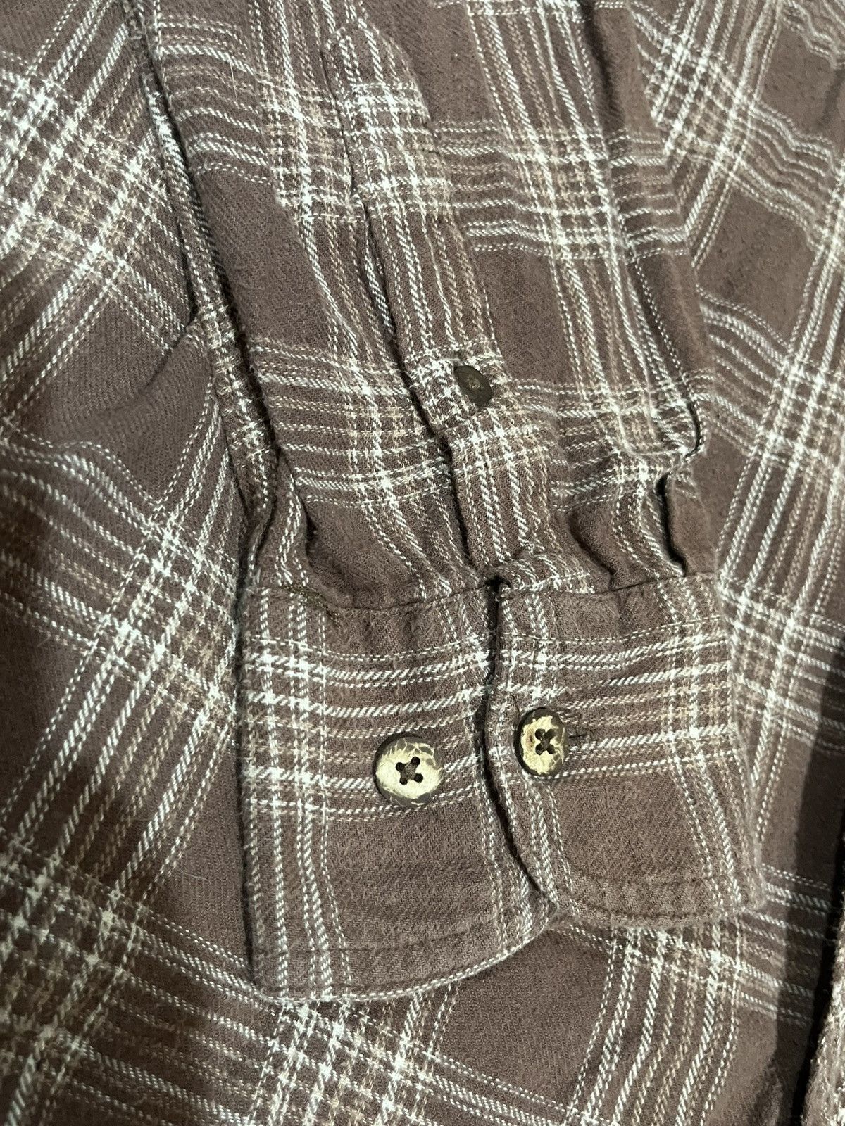 Other Vintage Brown Flannel with Wood Buttons Size US L / EU 52-54 / 3 - 5 Thumbnail