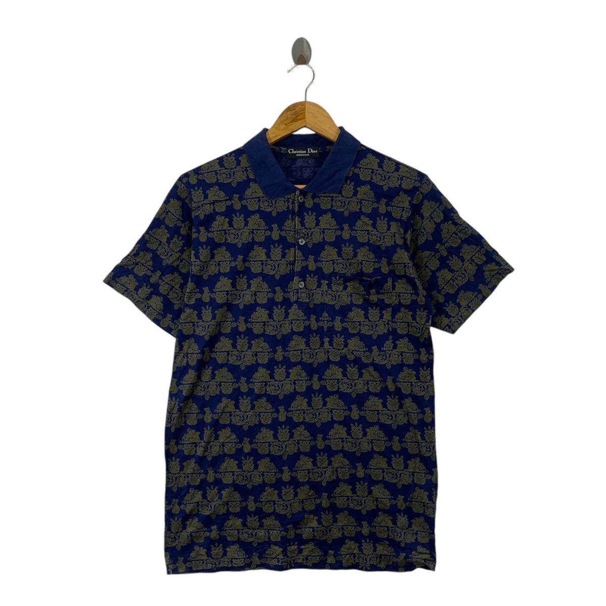 Christian Dior Monsieur Vintage CHRISTIAN DIOR MONSIEUR Monogram Tee Shirt Top Polo Size US S / EU 44-46 / 1 - 1 Thumbnail