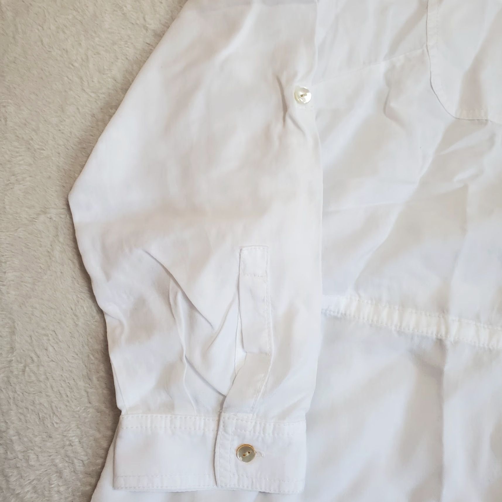 J. Jill J Jill Shirt Dress Women 2X White Tencel Button Front Tie Waist Roll Tab Sleeve Size XXL / US 16-18 / IT 52-54 - 5 Thumbnail