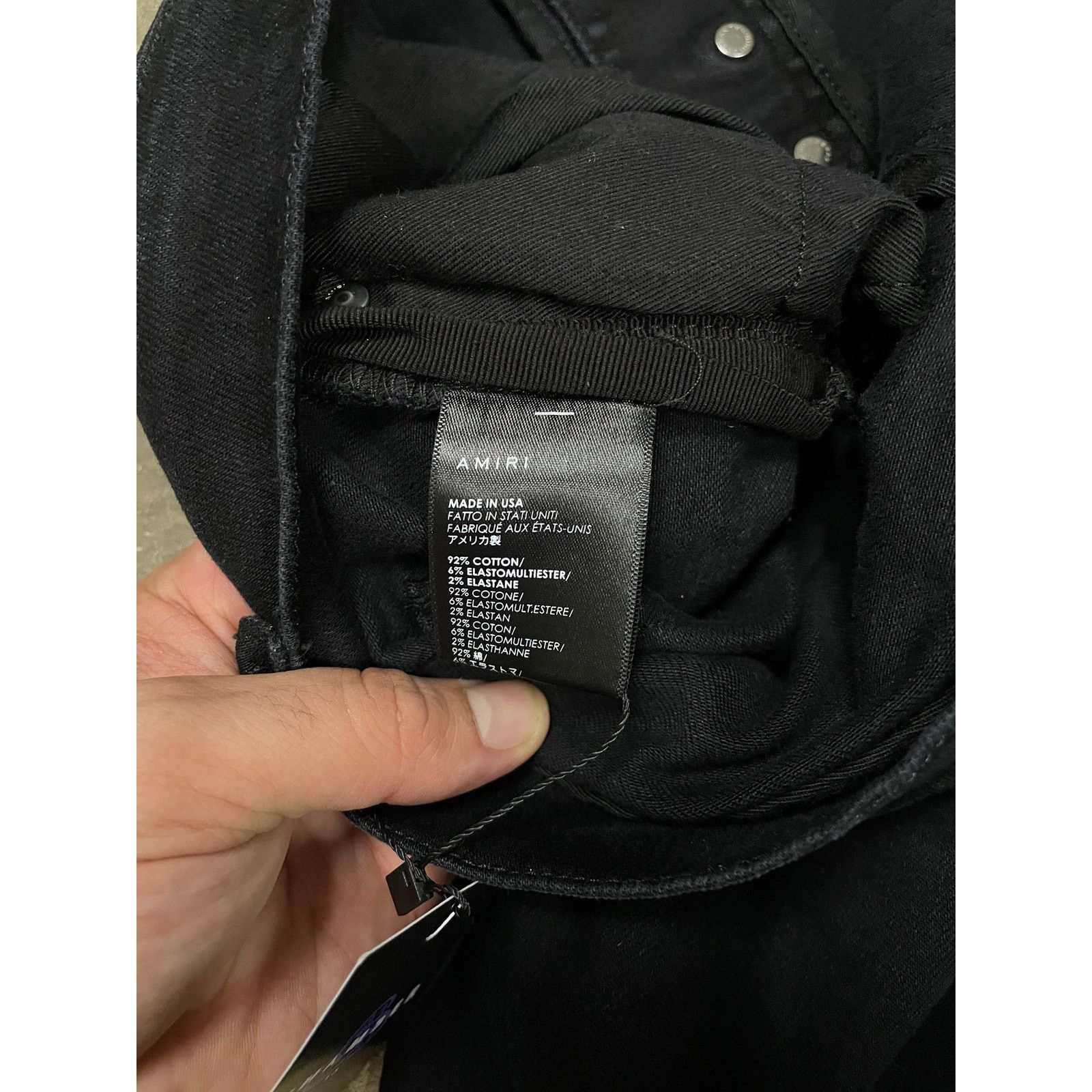 Amiri Amiri Jeans Black Art Patchwork 36 Used Size US 36 / EU 52 - 4 Thumbnail