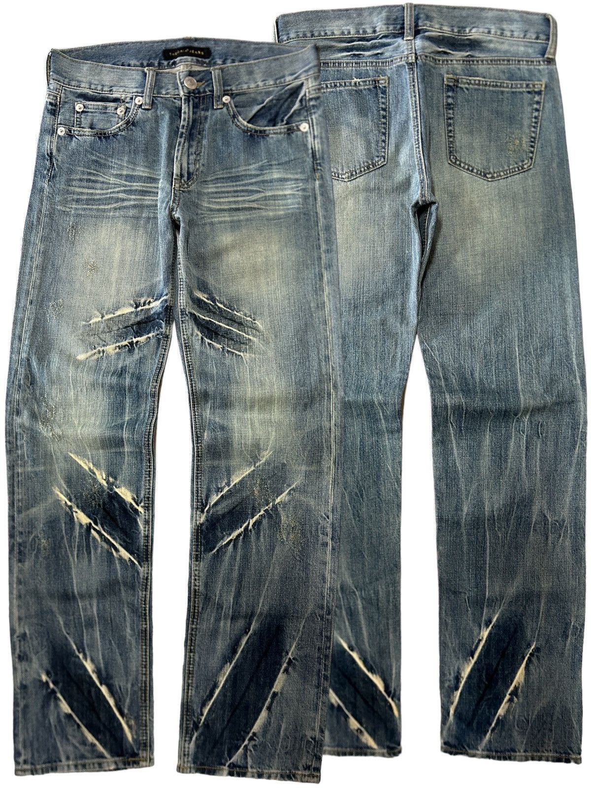 Vintage Theoria Rare Thunder Designs Rusty Japan Jeans