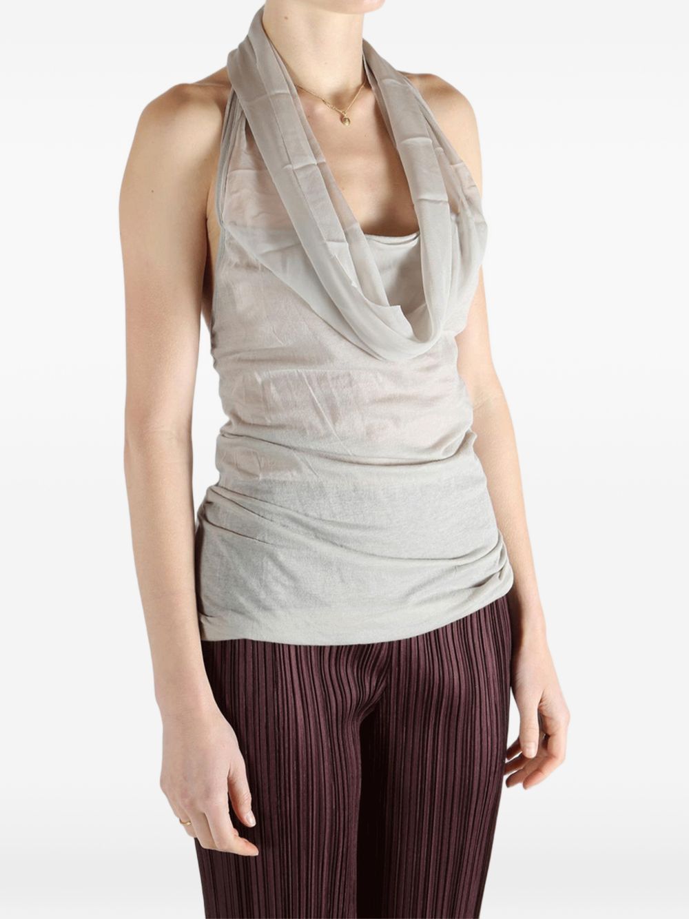 Rick Owens DRAPED NECK TOP Size M / US 6-8 / IT 42-44 - 1 Thumbnail