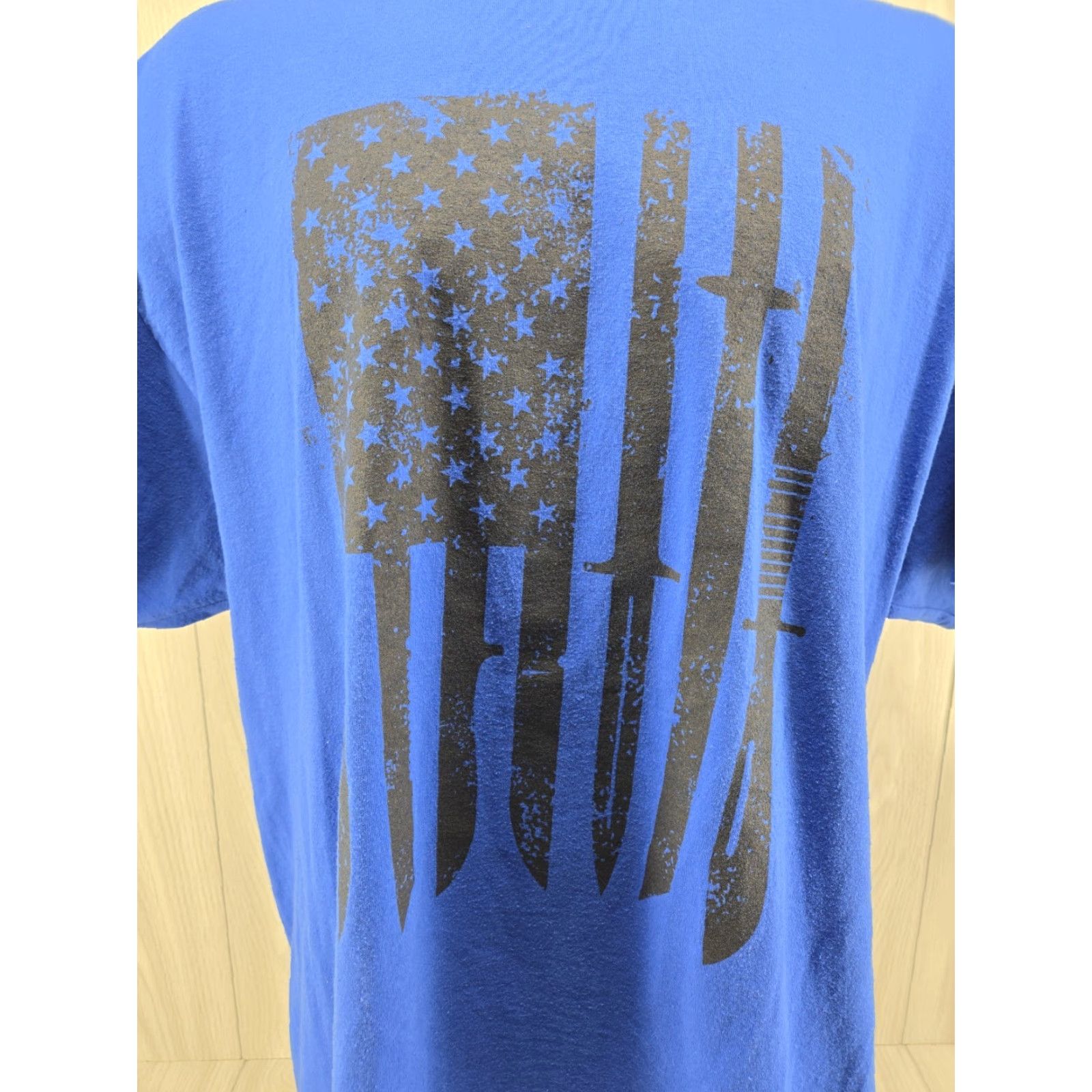 Logo 7 Mens 2XL Blue Smoky Mountain Knife Works Shirt SMKW Logo T-Shirt Short Sleeve Graphic Print Men Size US XXL / EU 58 / 5 - 3 Thumbnail