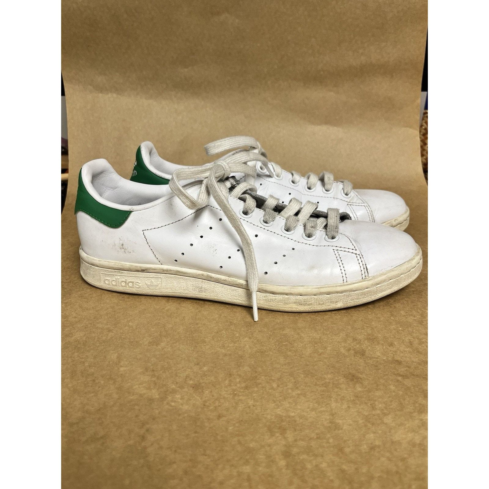 Adidas Size 8 - adidas Stan Smith White Green Size US 8 / EU 41 - 3 Thumbnail