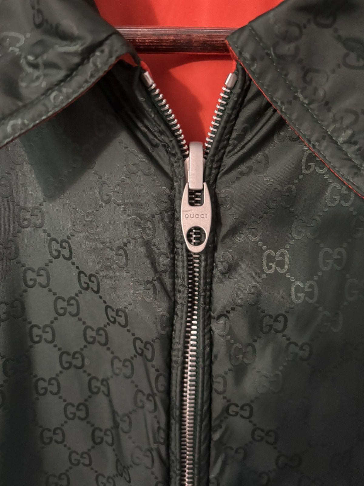 Gucci Gucci Nylon Reversible Jacket - Green/Orange MEDIUM 48 Size US M / EU 48-50 / 2 - 2 Thumbnail