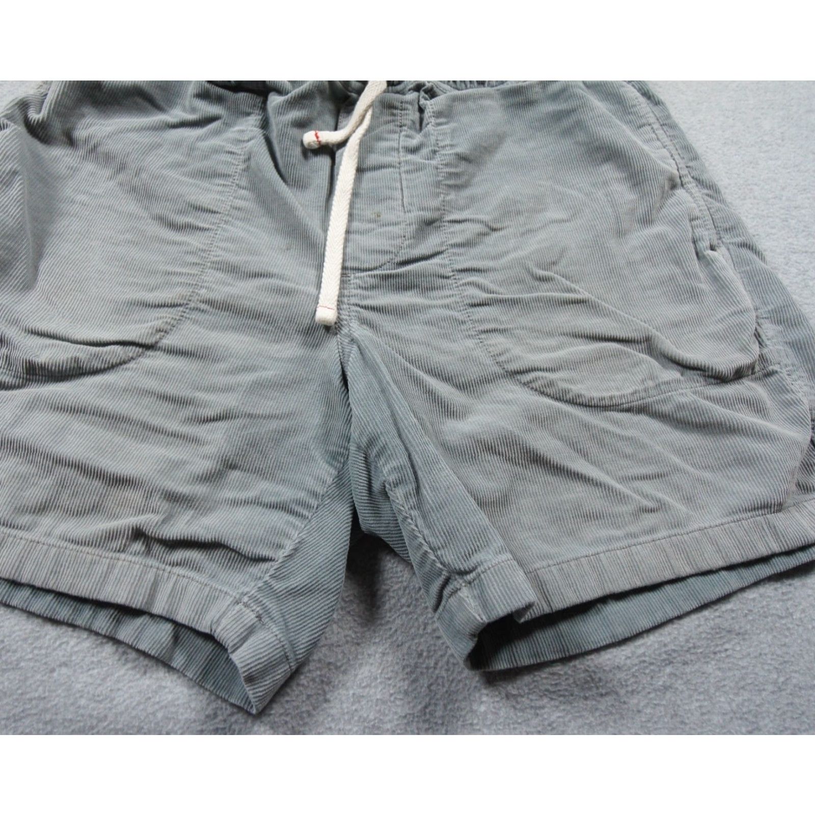 Wallace & Barnes Wallace & Barnes Shorts Mens Small Blue Corduroy Drawstring Faded 6" Inseam Size US 29 - 3 Thumbnail