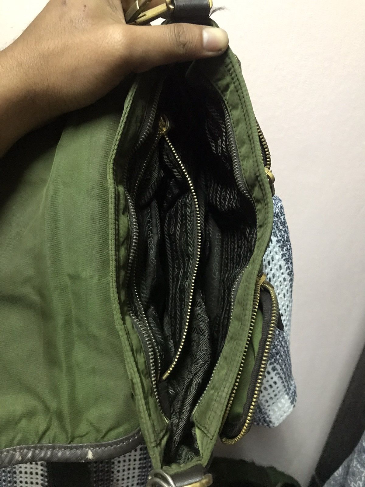 Prada × Vintage Authenrtic PRADA GREEN Shoulder Size ONE SIZE - 8 Thumbnail