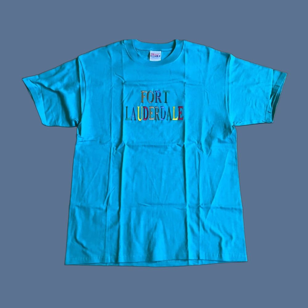 Hanes VINTAGE Hanes Fort Lauderdale Shirt Men’s L Blue Embroidered 90s Beach City Florida T-Shirt Size US L / EU 52-54 / 3 - 1 Thumbnail