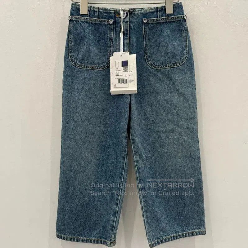 Chanel Chanel Blue Denim Women's Jeans Size XS . Size 23" - 1 Thumbnail