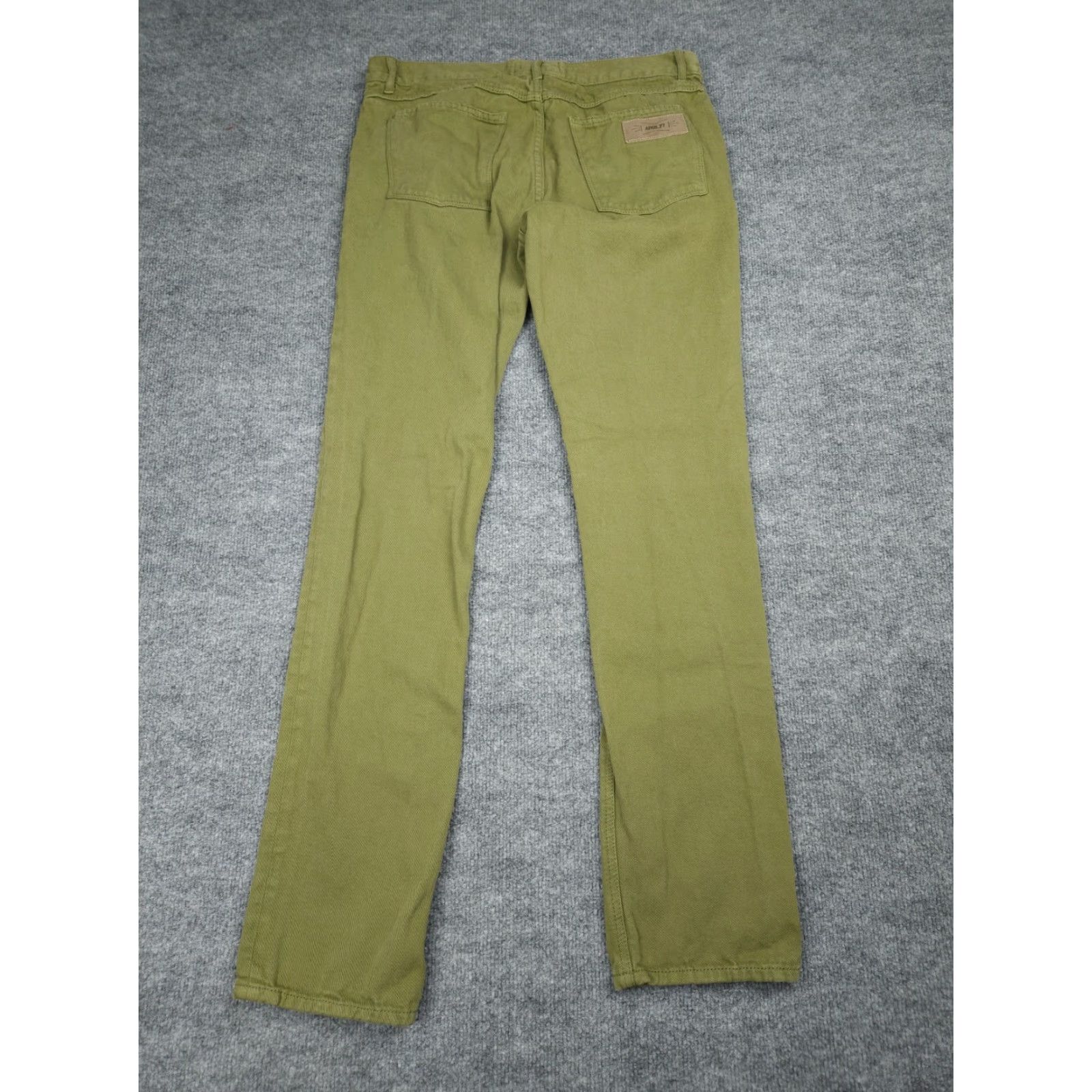 Vintage APRIL 77 Jeans Men's 32 x 32 Green DICTATOR Button Fly Cotton Denim Straight Slim Jeans Size US 32 / EU 48 - 2 Thumbnail