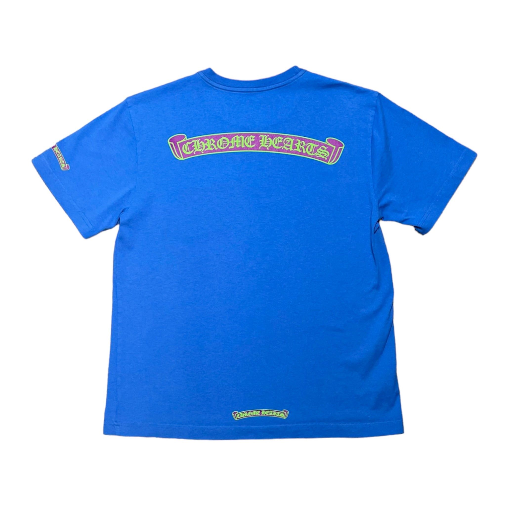 Chrome Hearts Scroll Short Sleeve Tee Shirt Blue Purple | Grailed