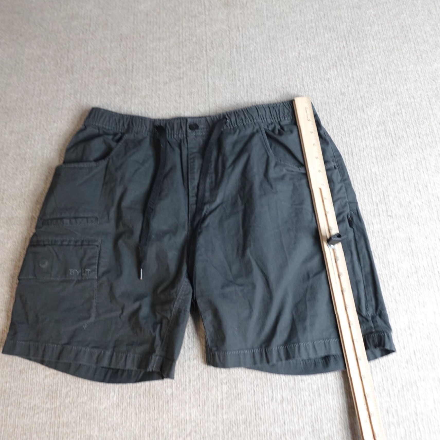 Vintage Bylt Shorts 2XL Gray Cargo Ripstop Drawstring 6.5" Inseam Cotton Blend Pocket Athletic Mens Size US 39 - 2 Thumbnail