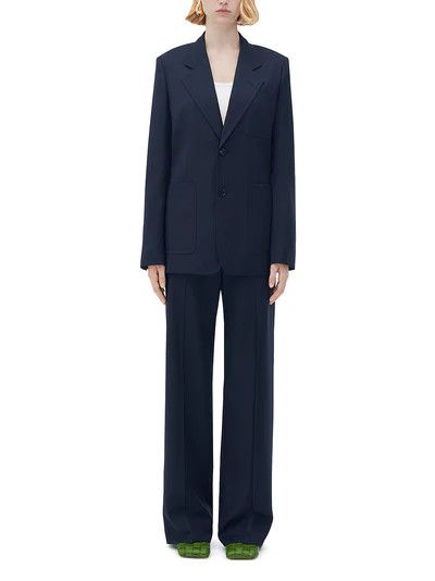 Bottega Veneta o1y0725 Blazer in Midnight Blue Size M / US 6-8 / IT 42-44 - 6 Thumbnail