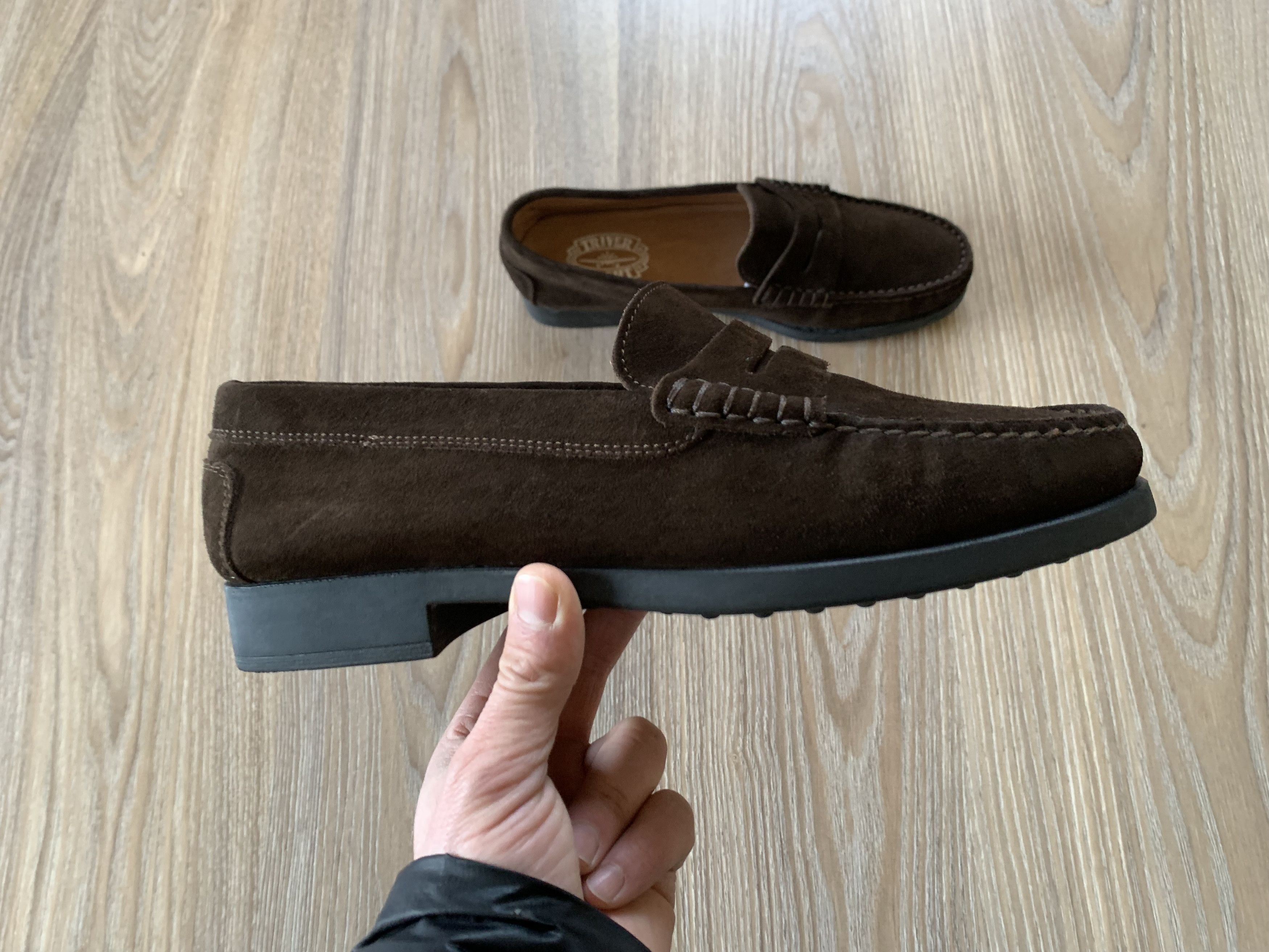 Vintage Triver Flight Brown Suede Mocassins Loafers Size US 8 / EU 41 - 3 Thumbnail