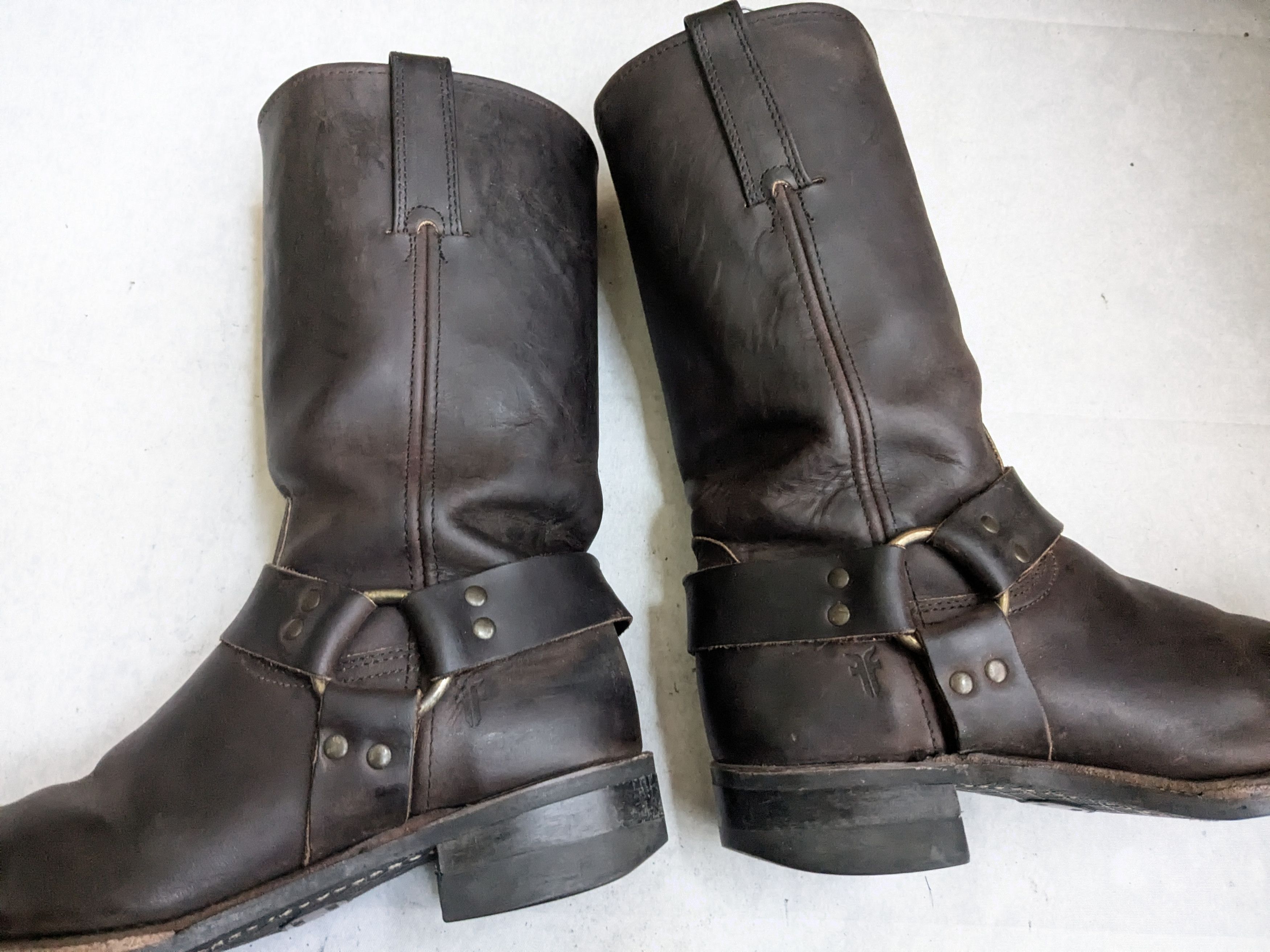 Frye Frye Harness Boots Brown Leather 10 M Size US 10 / EU 43 - 6 Thumbnail