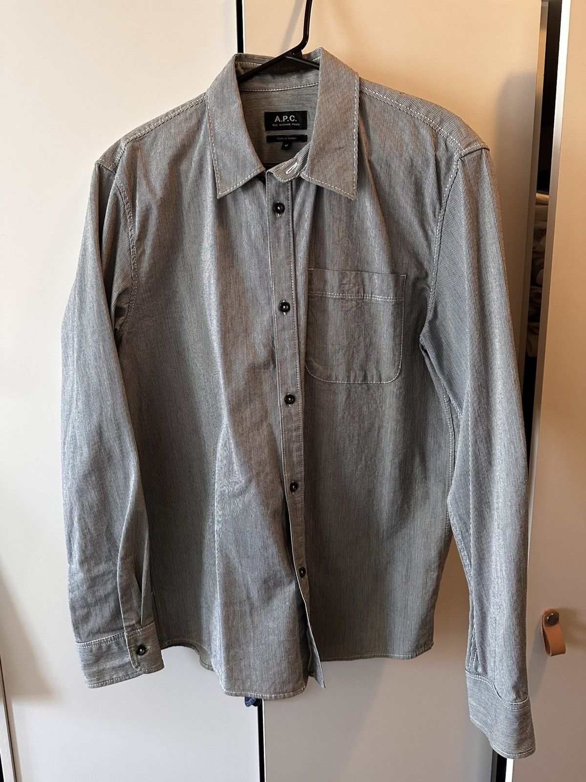 A.P.C. Striped shirt Size US M / EU 48-50 / 2 - 1 Thumbnail