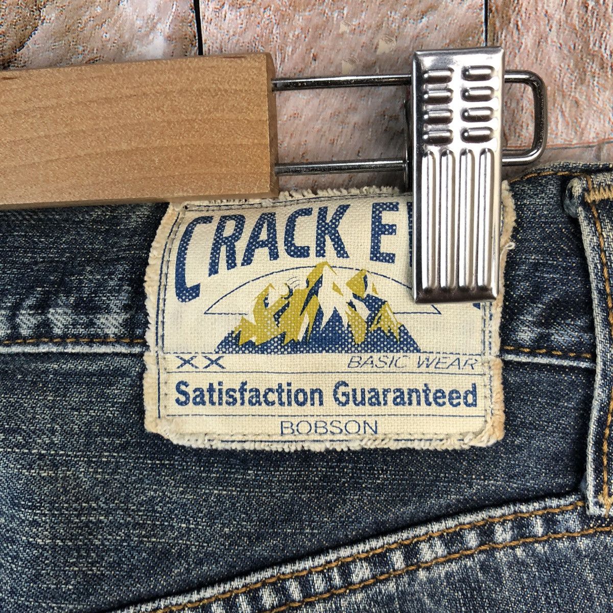 Japanese Brand BobSon vintage Blue Denim Pants #A1167 Size US 27 - 18 Thumbnail