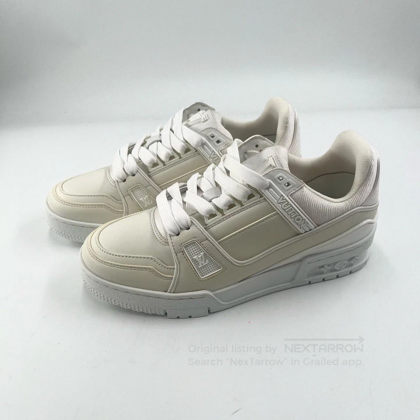 Louis Vuitton Louis Vuitton Trainer White Sneaker. Size US 5.5 / IT 35.5 - 1 Thumbnail