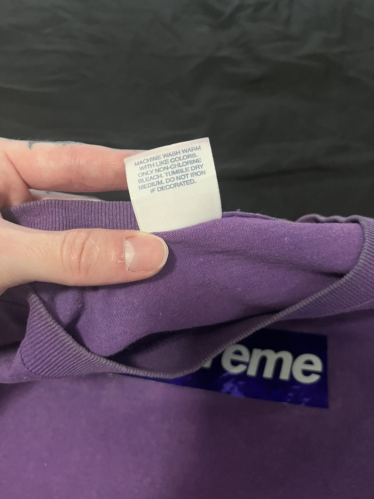 Supreme Supreme holographic box logo tee purple Size US L / EU 52-54 / 3 - 9 Thumbnail