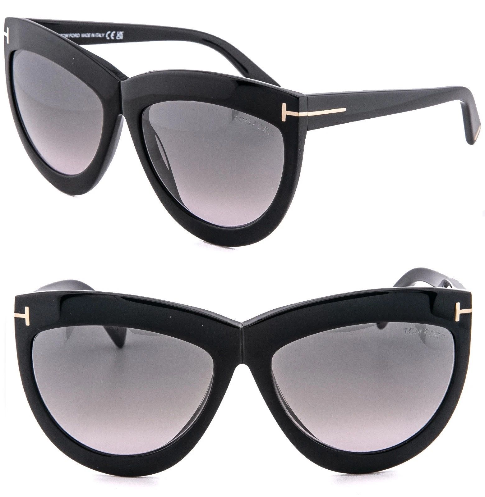 Tom Ford TOM FORD DORIS TF1112 01B Black Bold Sunglass 1112 FT1112 Size ONE SIZE - 1 Thumbnail
