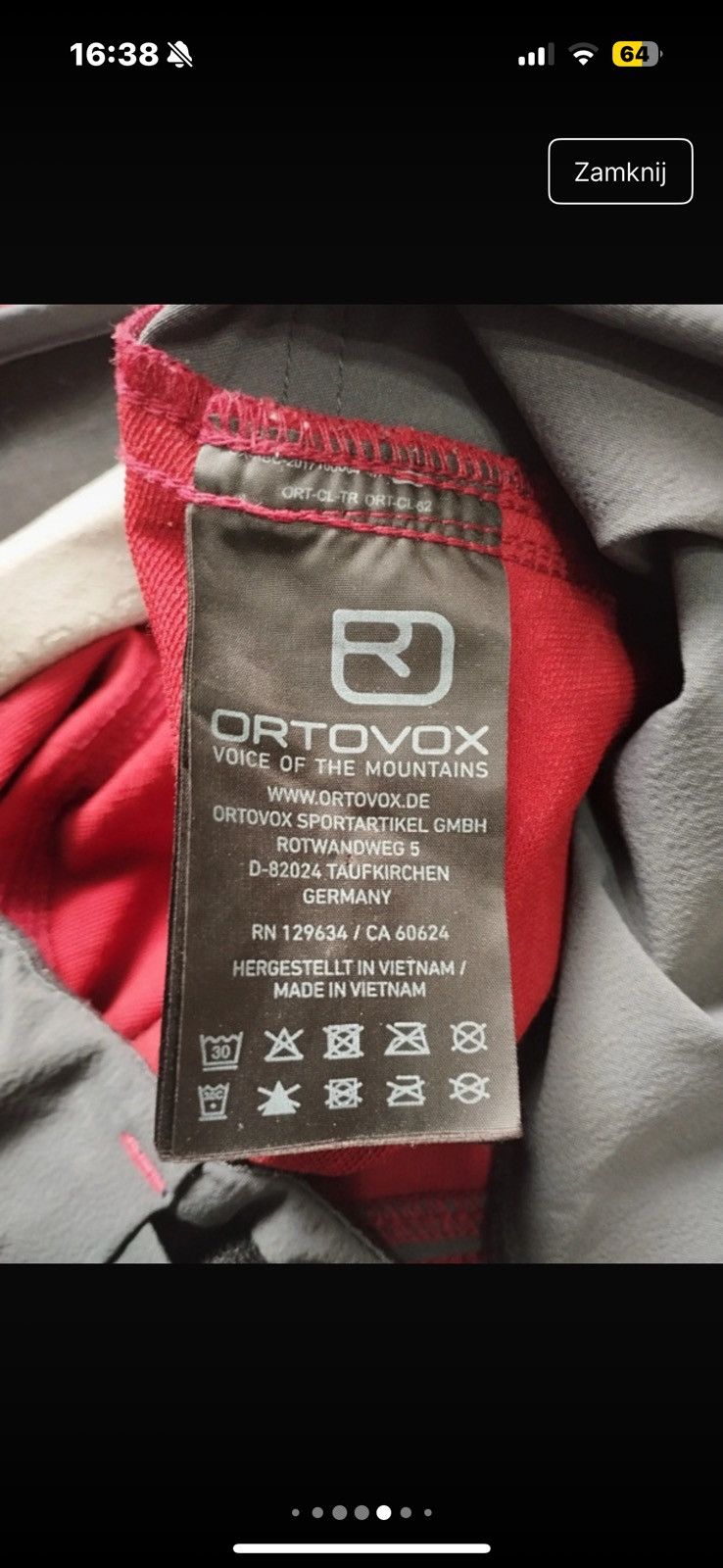 ORTOVOX Ortovox Merino Inside trekking pants XS Size 25" / US 0 / IT 36 - 13 Thumbnail