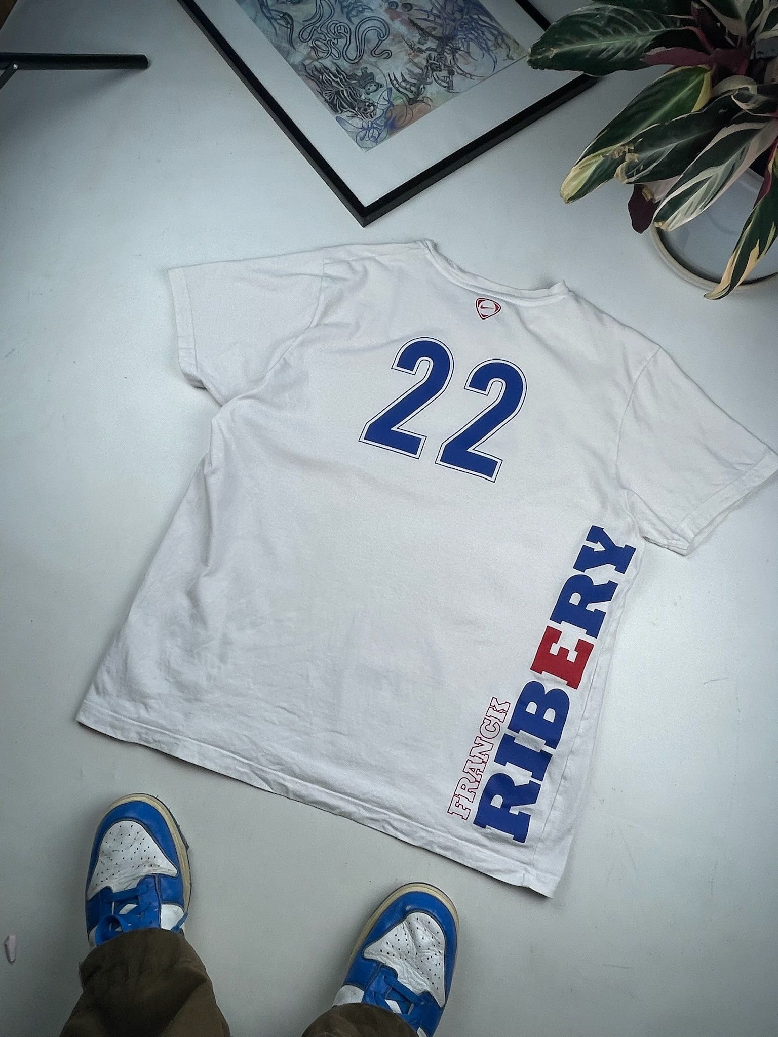 Nike vintage soccer t-shirt Nike France ribery Size US XL / EU 56 / 4 - 10 Thumbnail