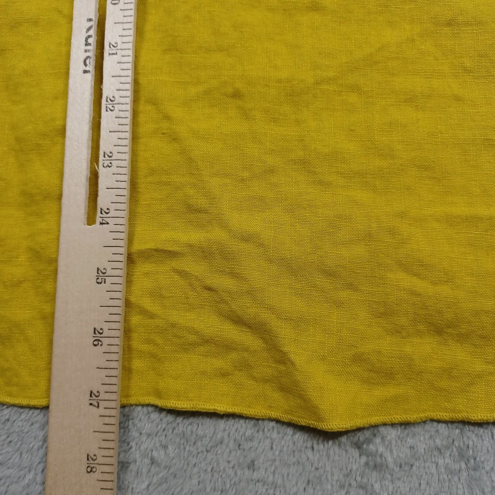 Vintage John Mark Blouse Womens Large Yellow Linen Solid Basic Preppy Classic Spring Fall Summer Winter Womens Size L / US 10 / IT 46 - 7 Thumbnail