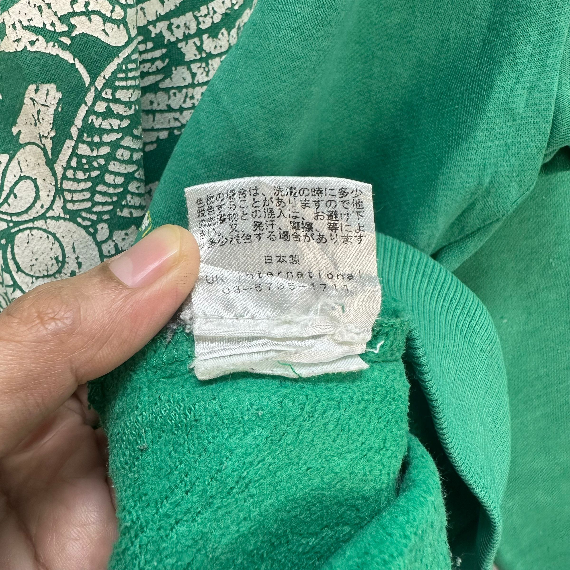 Japanese Brand BONG UK INTERNATIONAL BOG LOGO SWEATSHIRTS #7734-167 Size US L / EU 52-54 / 3 - 12 Thumbnail
