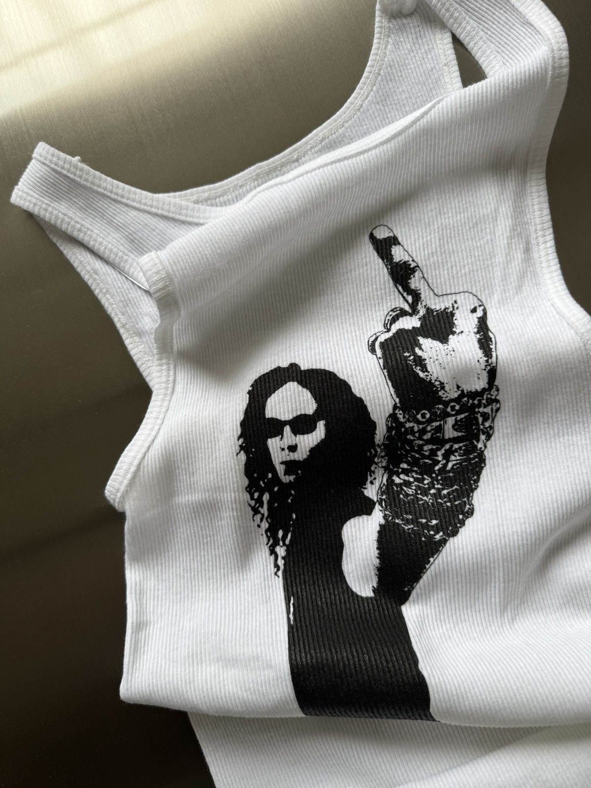 Chrome Hearts Chrome Hearts Richard “F you” white tank Size US M / EU 48-50 / 2 - 2 Thumbnail