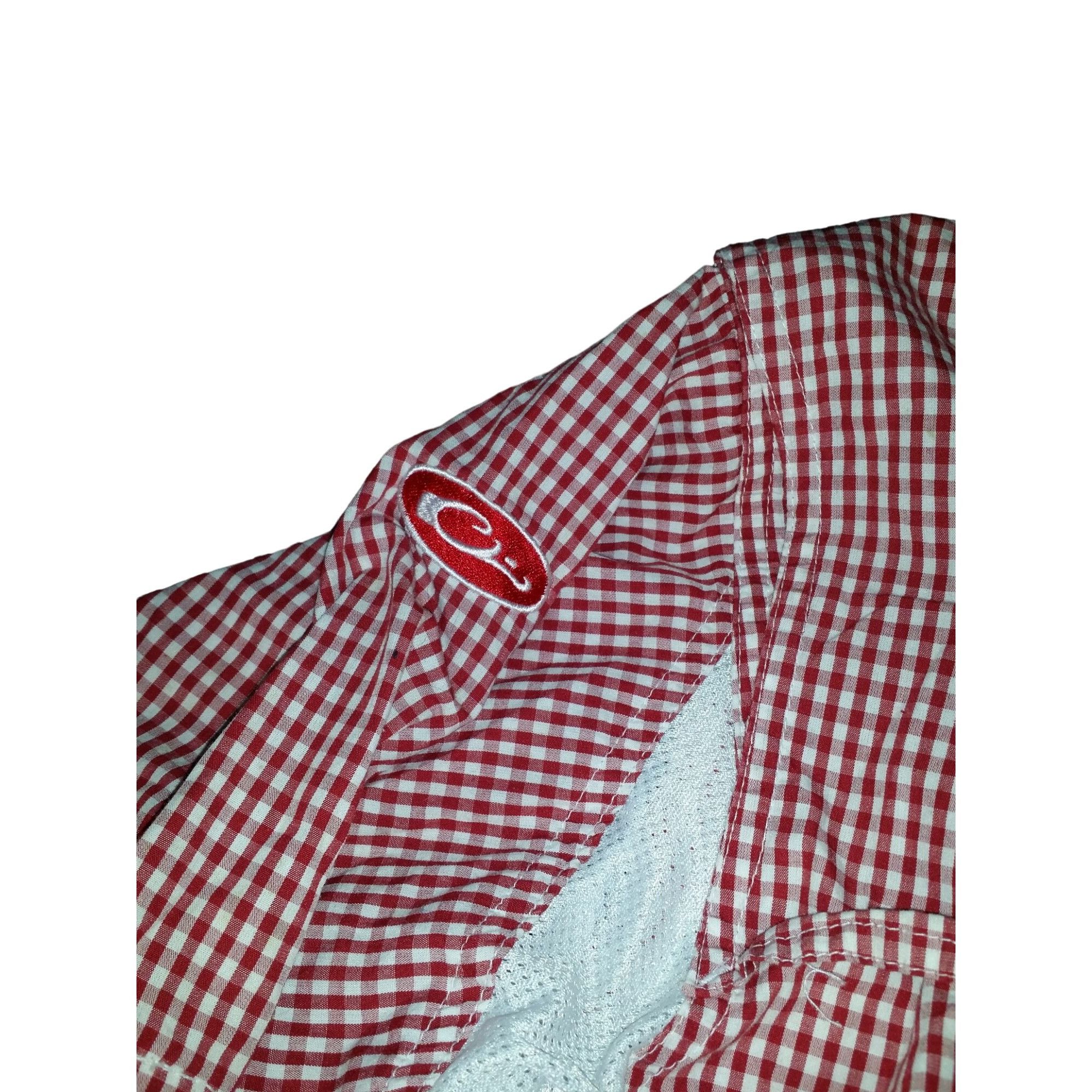 Drake Arkansas Razorbacks Fishing Button Up Shirt Men Sz M Gingham Size US M / EU 48-50 / 2 - 7 Thumbnail