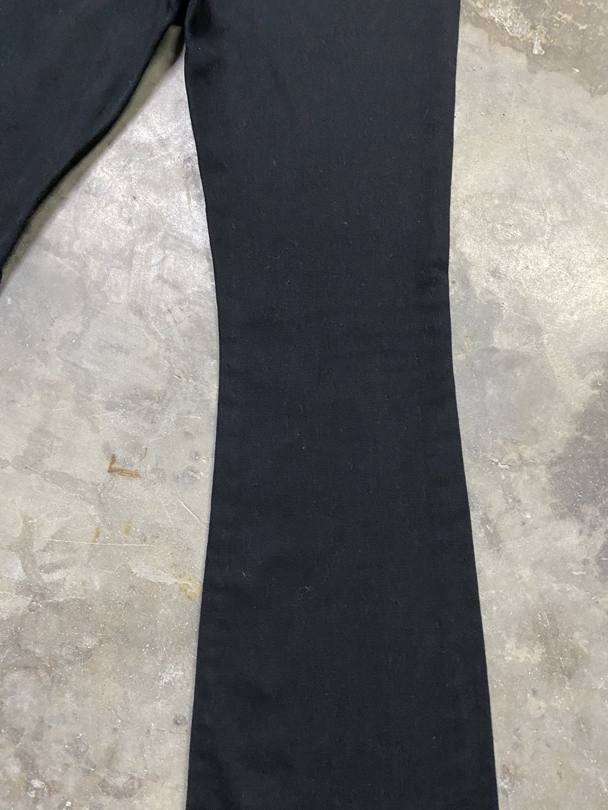 Hysteric Glamour × Japanese Brand × Tornado Mart Flare Jeans Japanese Daily Topics Super Black Boot Cut Size 27" / US 4 / IT 40 - 17 Thumbnail