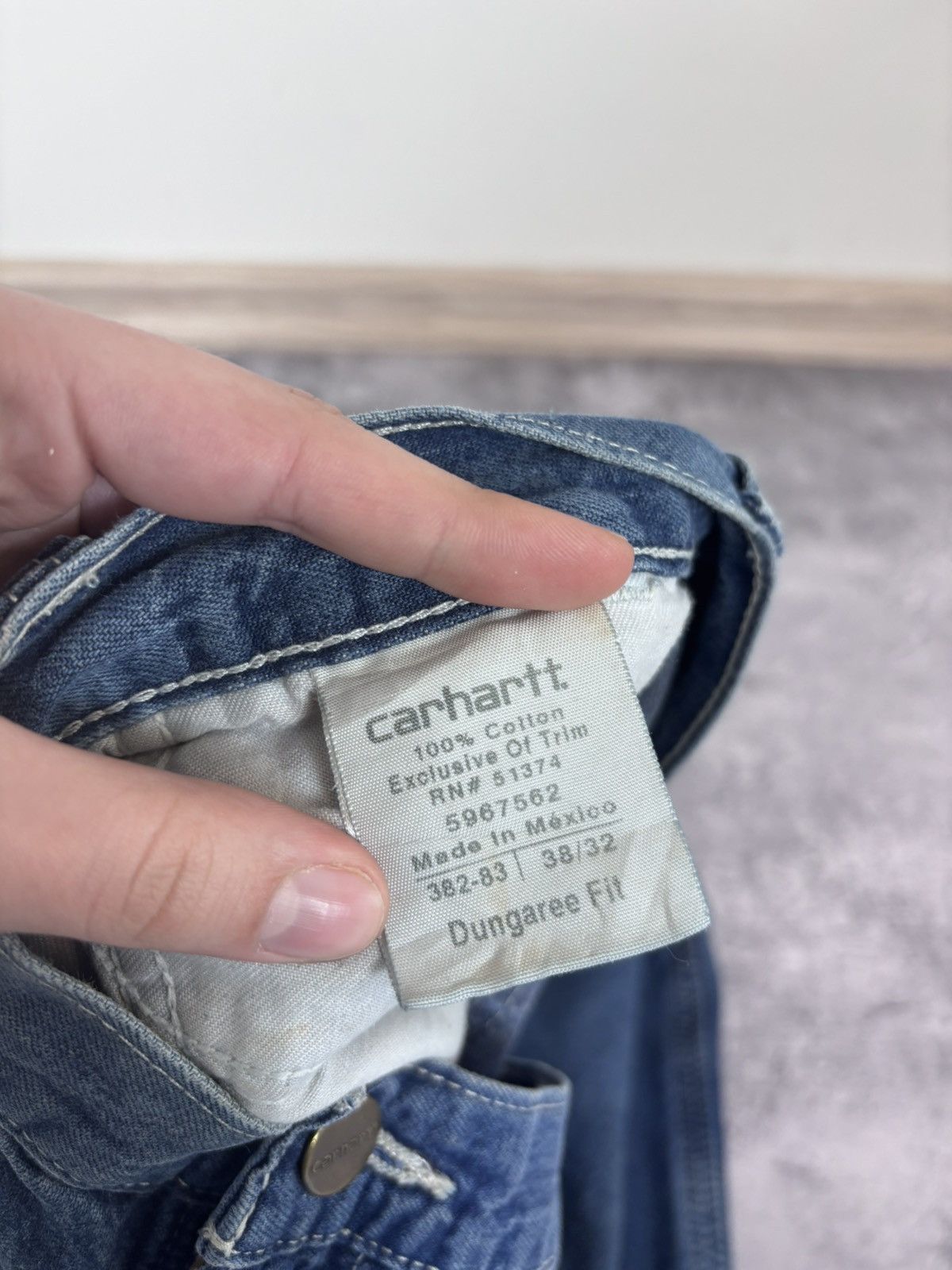 Carhartt Carhartt Men’s Denim Jeans Dungaree Fit USA Workwear Size US 38 / EU 54 - 22 Thumbnail