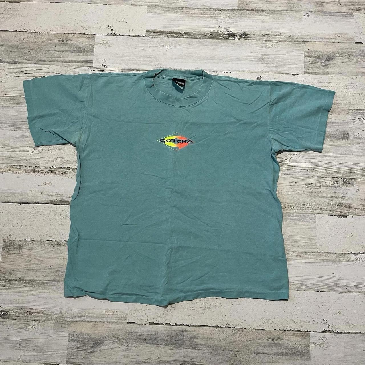 Gotcha Vintage Gotcha Center Logo Gradient Neon Surf T-Shirt L Size US L / EU 52-54 / 3 - 1 Thumbnail