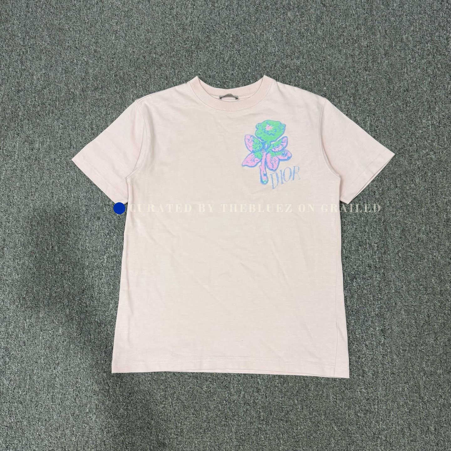 Dior Dior Pink 3D Floral Embroidery Short Sleeve Size XXS / US 00 / IT 34 - 1 Thumbnail