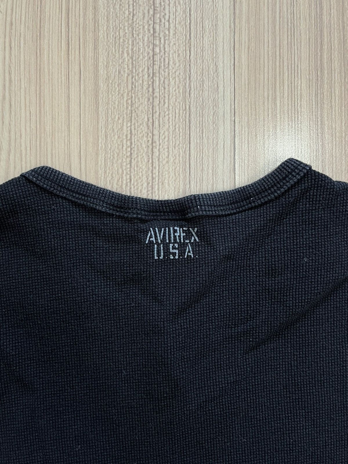Avirex × Designer × Vintage AVIREX Knitted V Neck Tee Size XS / US 0-2 / IT 36-38 - 6 Thumbnail