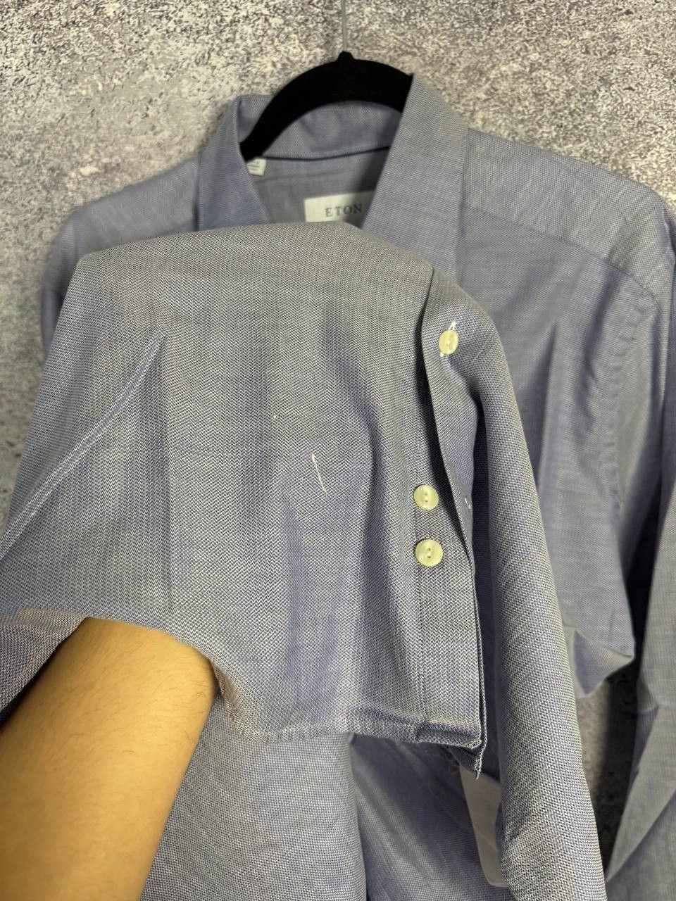 Eton Eton York Slim Formal Shirt Men's Large Button Up Cutaway Size US L / EU 52-54 / 3 - 9 Thumbnail