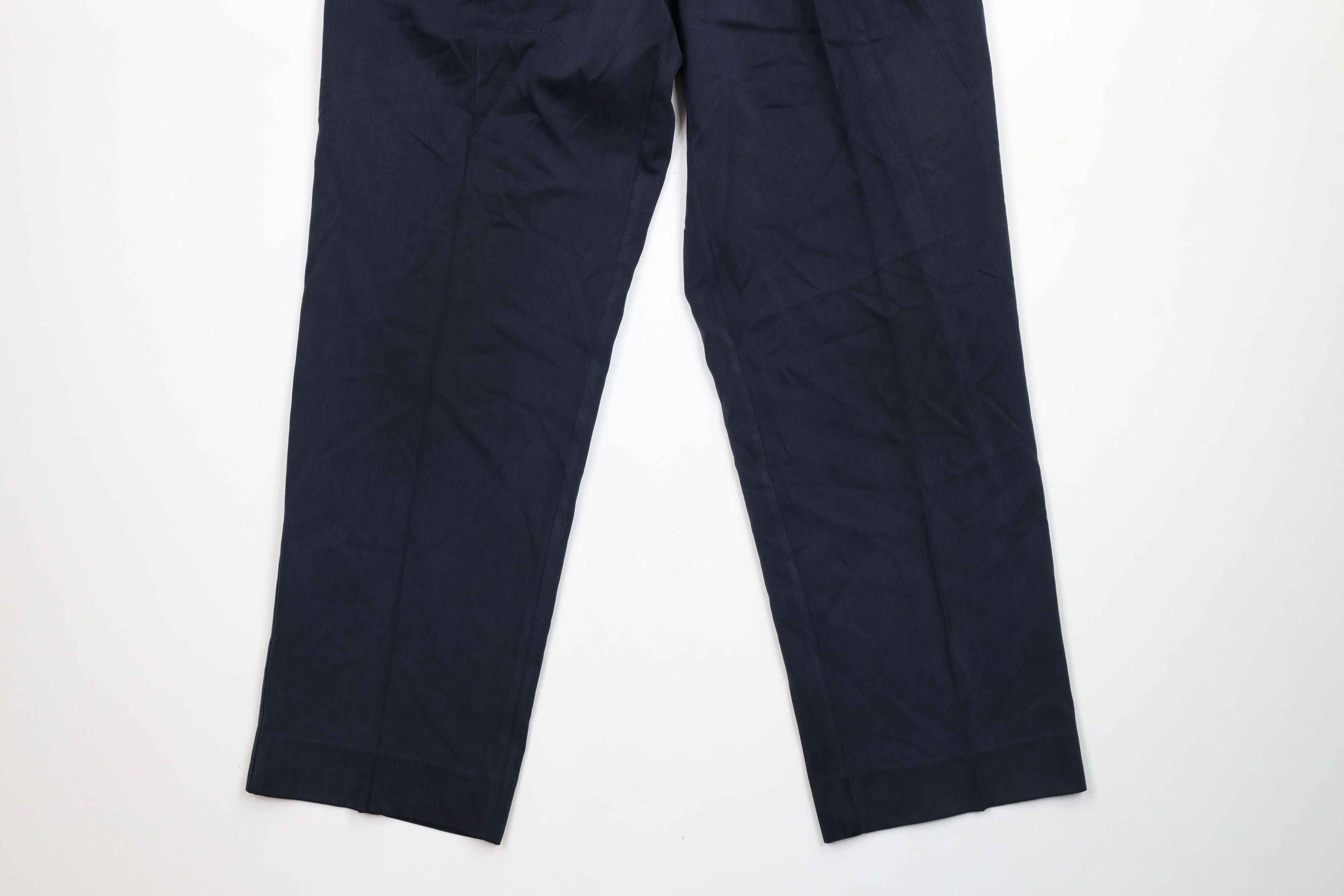 Tommy Bahama × Vintage Vintage Tommy Bahama Blend Wide Leg Chino Pants Navy Blue Size US 34 / EU 50 - 4 Thumbnail