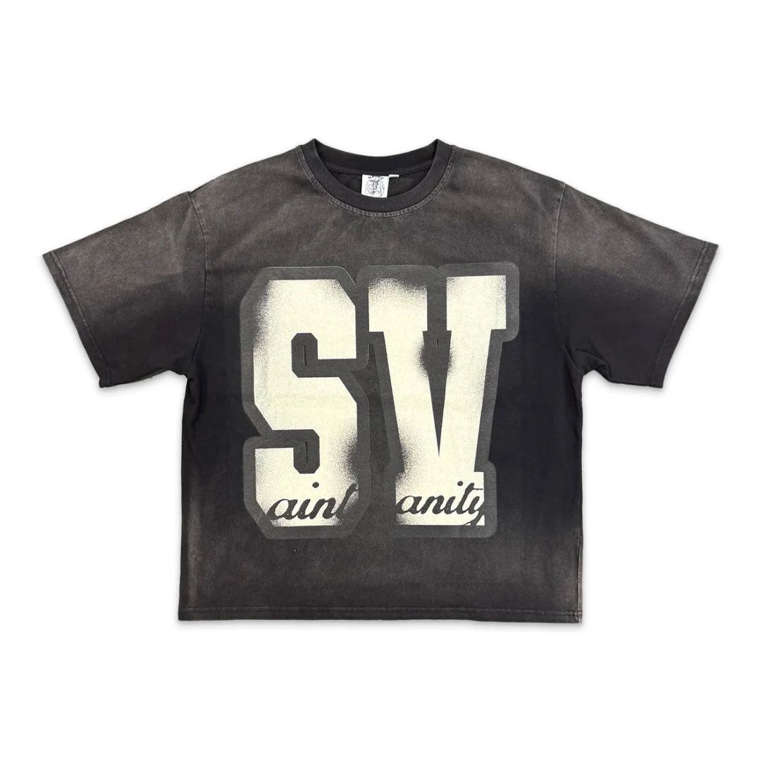 Saint Vanity SV Logo Tee Faded Black Size US XL / EU 56 / 4 - 1 Preview