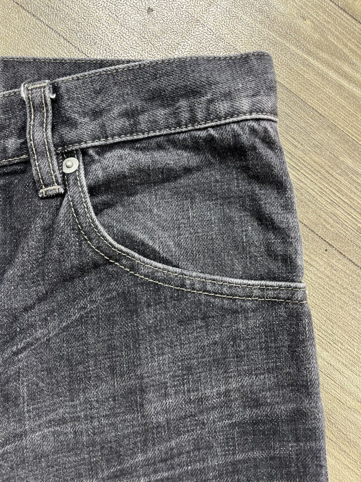 Yohji Yamamoto Japanese Design Ined Homme Yohji Yamamoto Faded Black Jeans Size US 29 - 5 Thumbnail